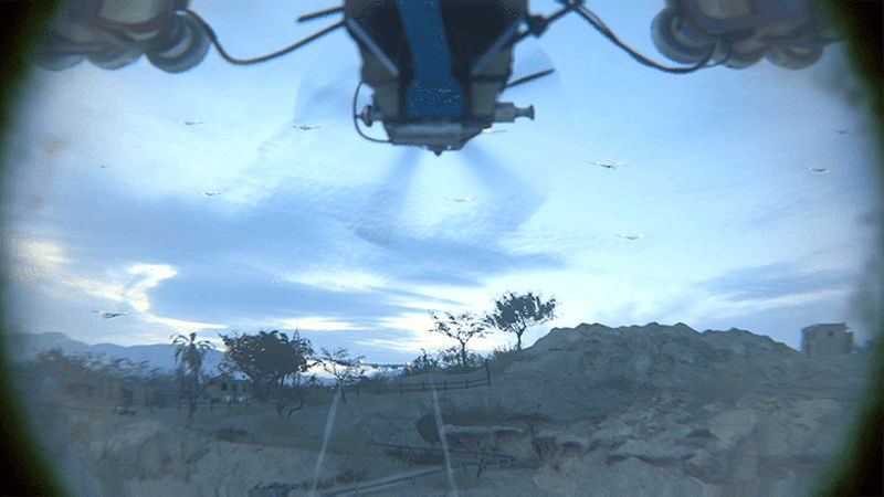 Cảnh drone tấn công trong Modern Warfare